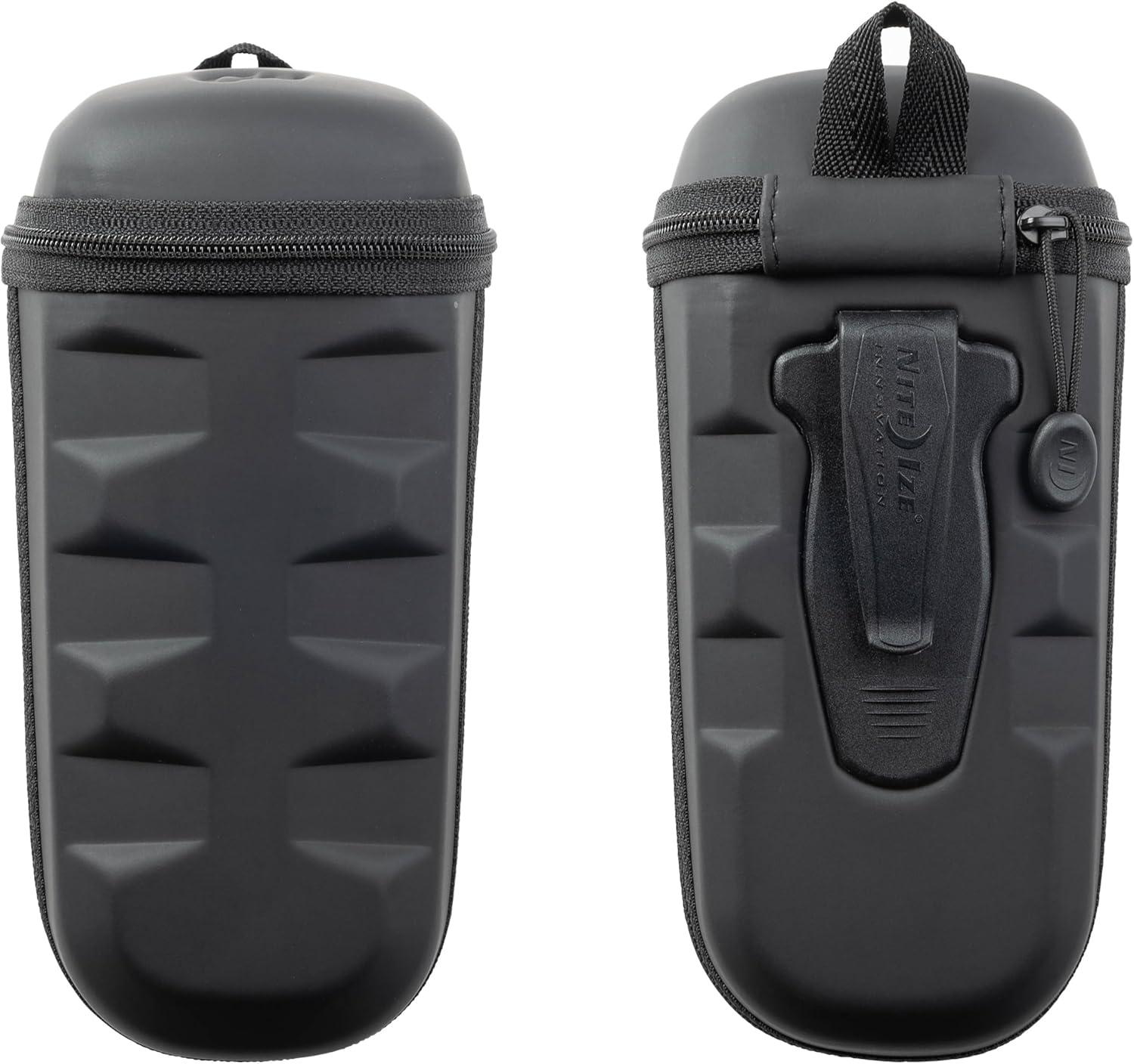 Black Hardshell XL Optics Case with Clip and Microfiber Lining