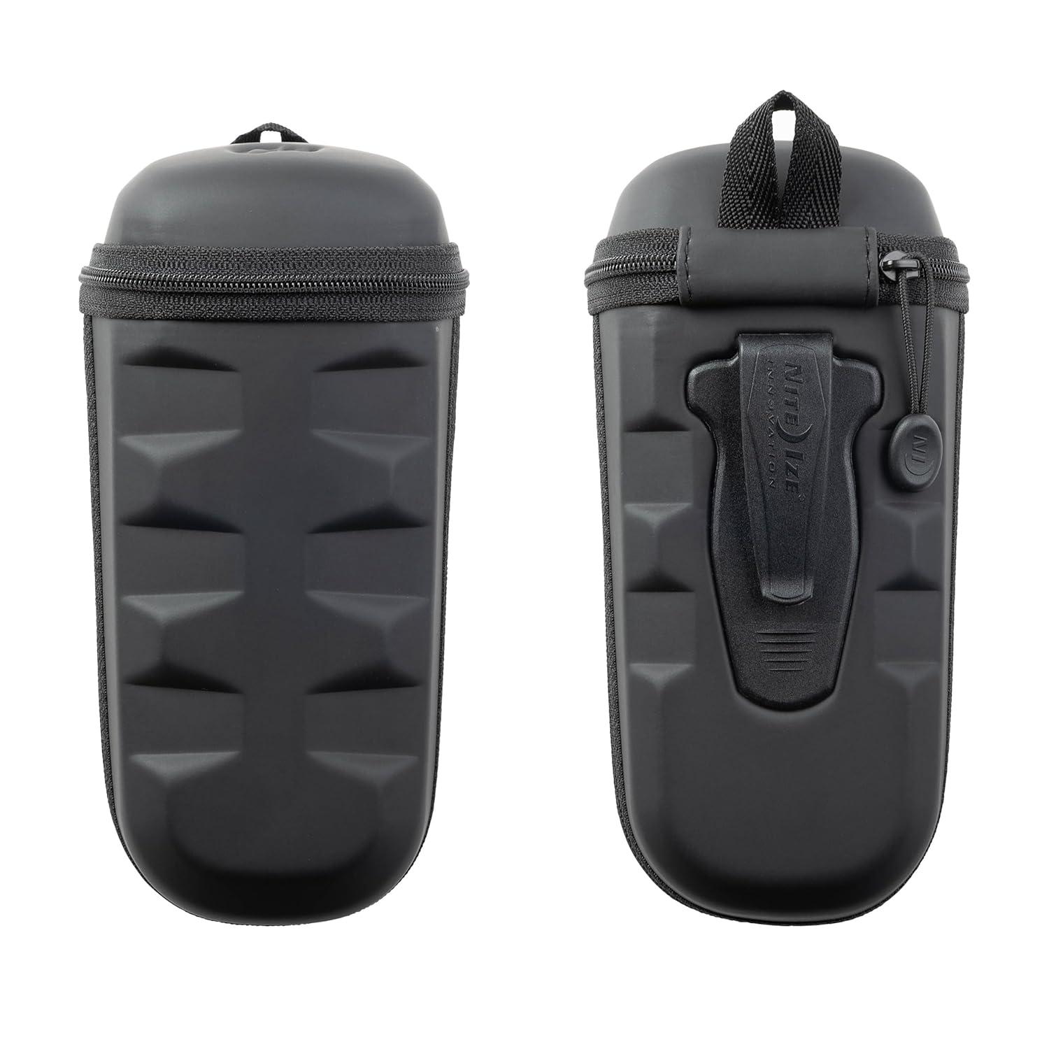 Black Hardshell XL Optics Case with Clip and Microfiber Lining