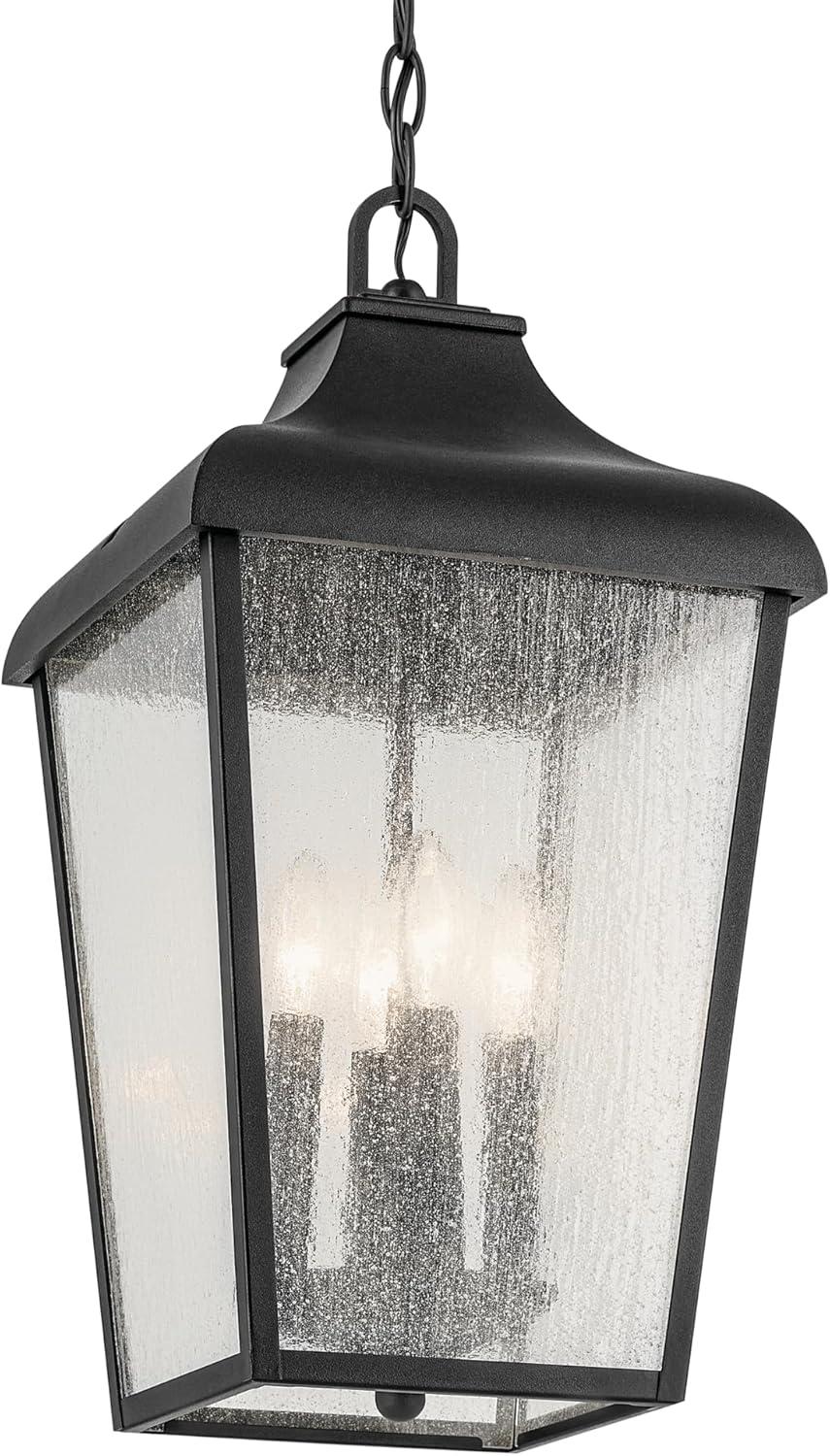 Kichler 49740 Forestdale 4 Light 10" Wide Outdoor Taper Candle Mini Pendant - Black