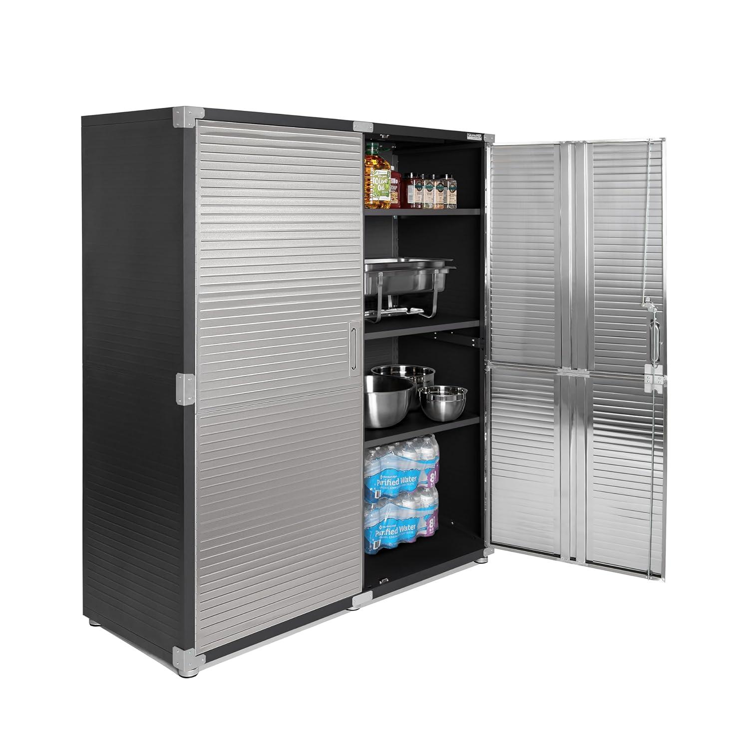 UltraHD® Seville Classics UltraHD Extra-Wide Storage Cabinet, 60" W x 24" D x 72" H