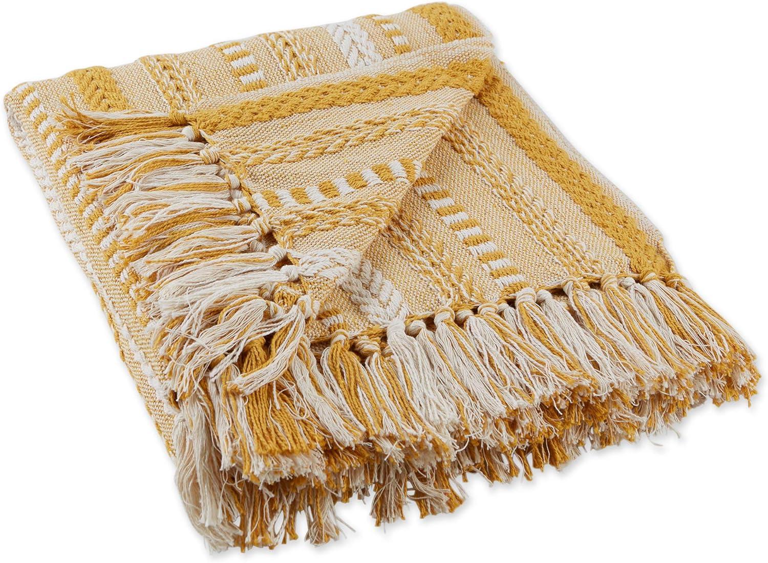 50"x60" Braided Striped Throw Blanket - Design Imports