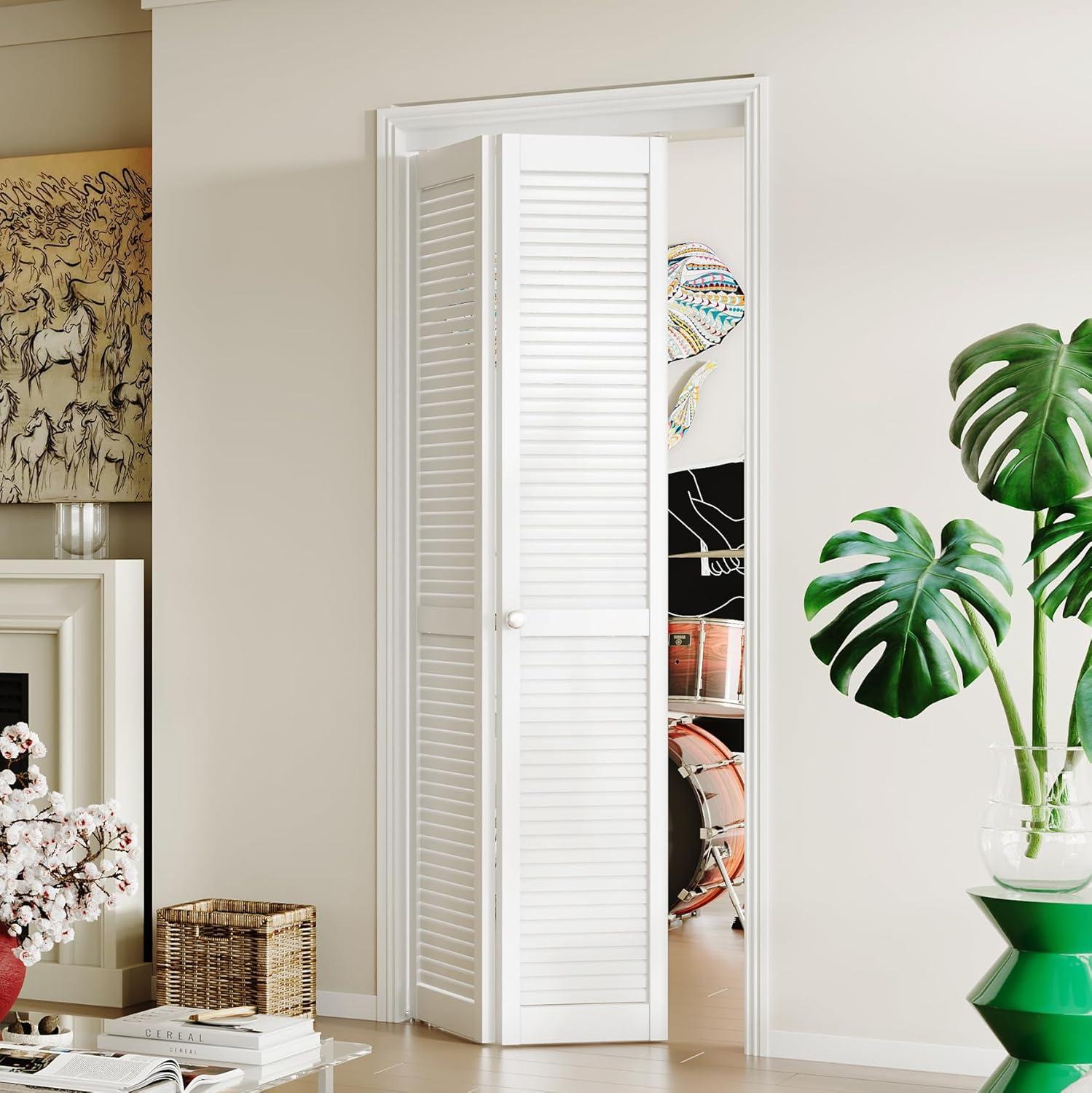 Kimberly Bay Louvered Wood Bi-Fold Door