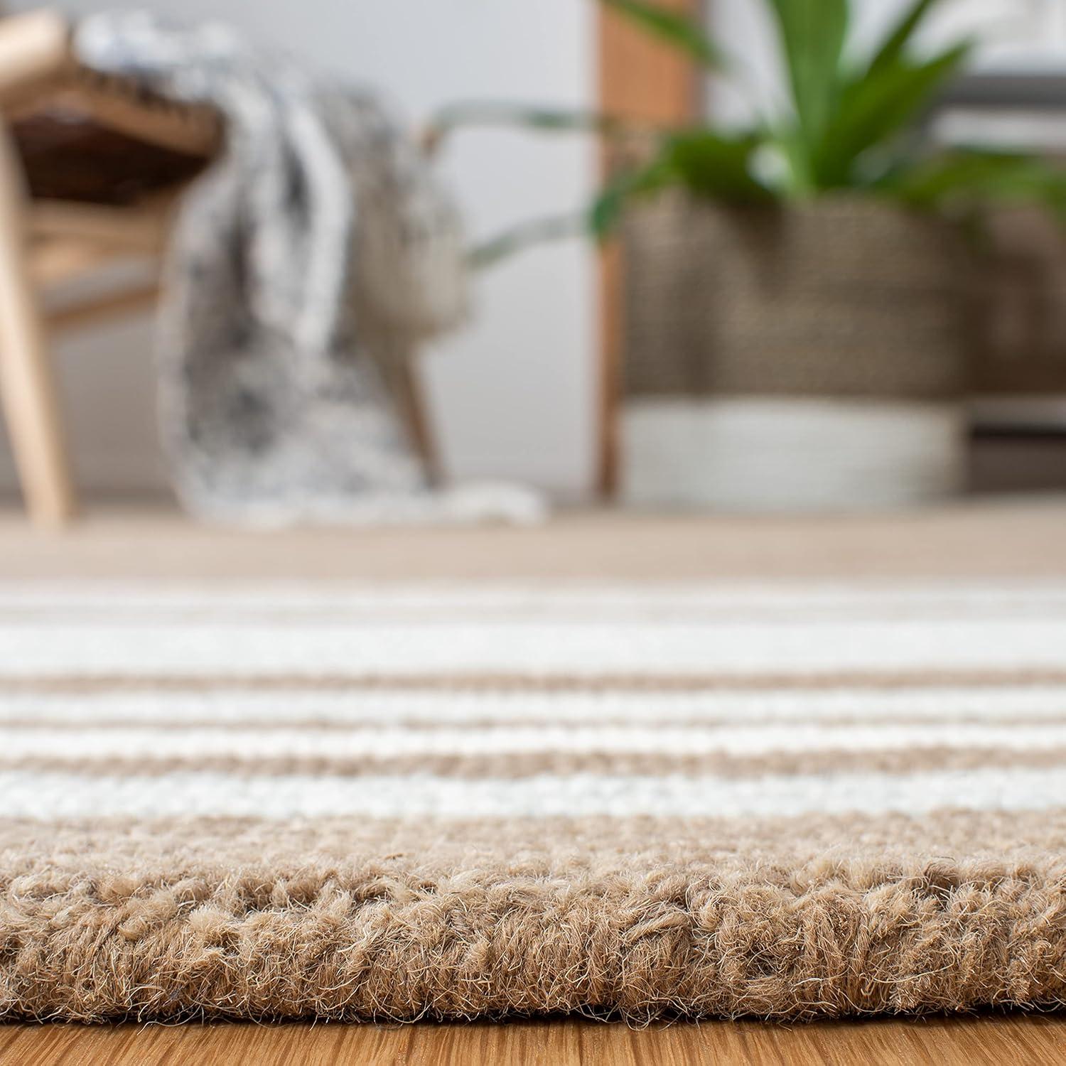 Metro MET602 Hand Tufted Indoor Accent Rug - Brown/Ivory - 3'x5' - Safavieh