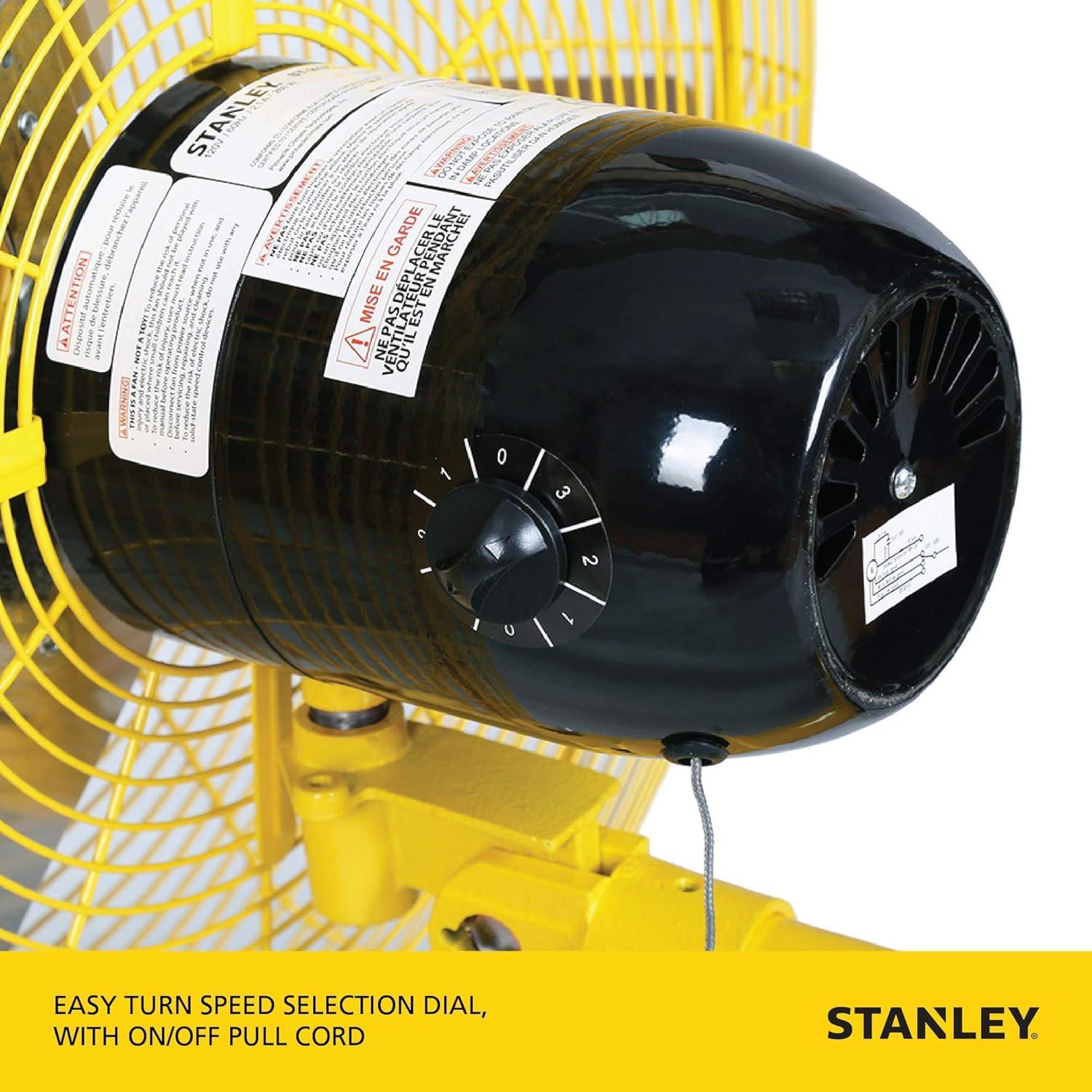 Stanley High-Velocity 24" Wall Mounted Fan