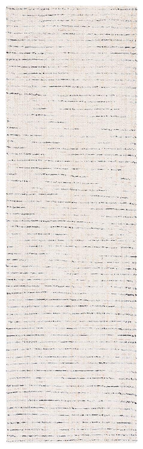 Abstract ABT468 Handmade Indoor Runner - Ivory/Blue - 2'-3"x8' - Safavieh