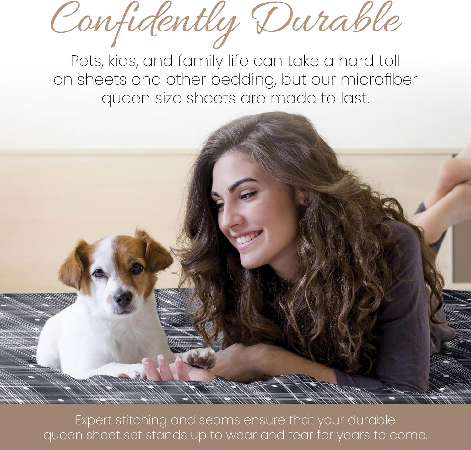 IEnjoy Home Simply Soft™ Polka Dots Microfiber Sheet Set & Reviews | Wayfair