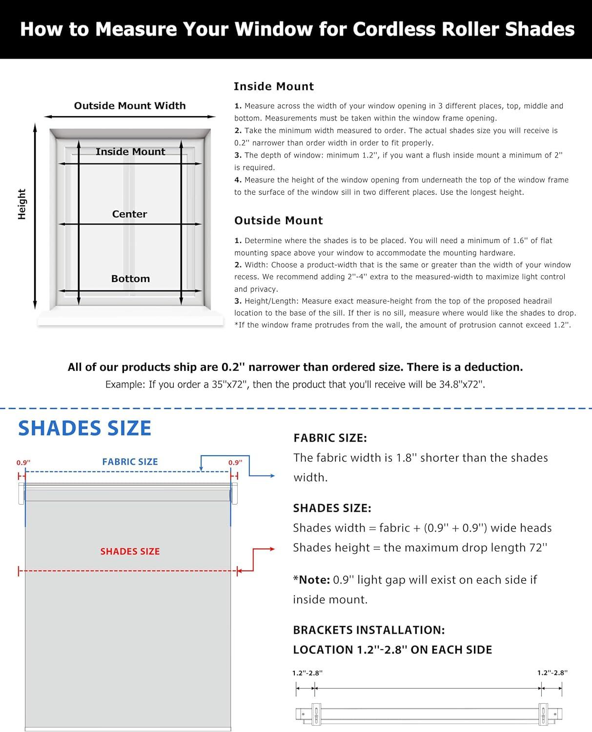 Muanna Cordless Cellular Shades No Tools No Drill Blackout Cellular Blinds for Window Size 25'' W x 48'' H, Silver White