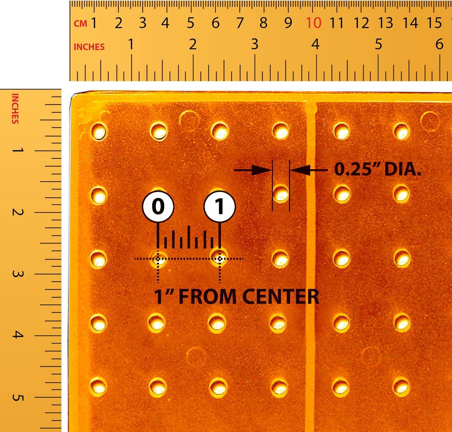 Four-Sided Revolving 14"W x 20"H Pegboard Counter Display