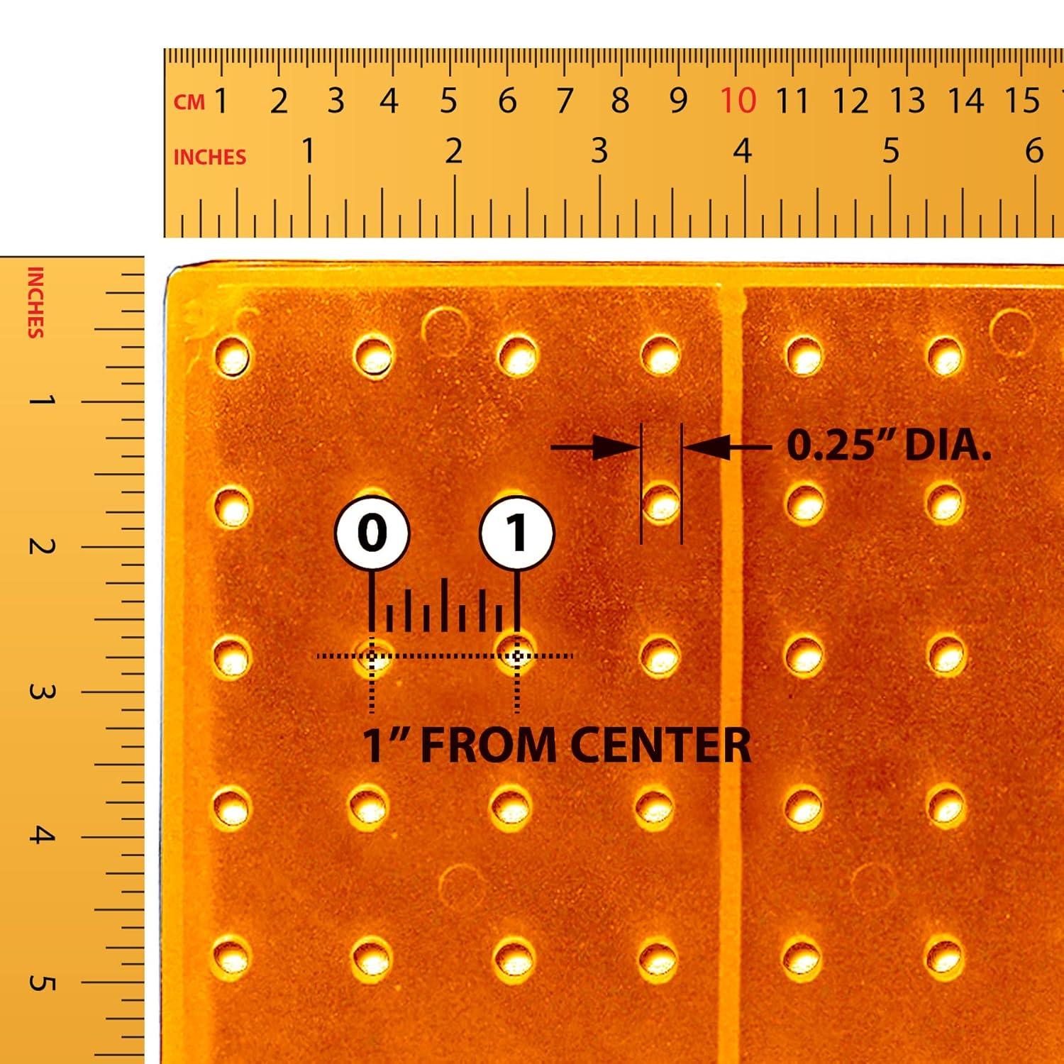 Four-Sided Revolving 14"W x 20"H Pegboard Counter Display