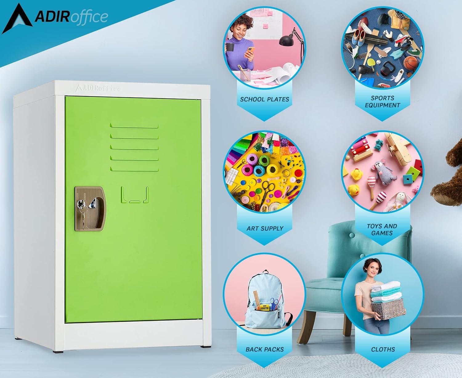 AdirOffice Steel 1-Tier School and Home Storage Locker
