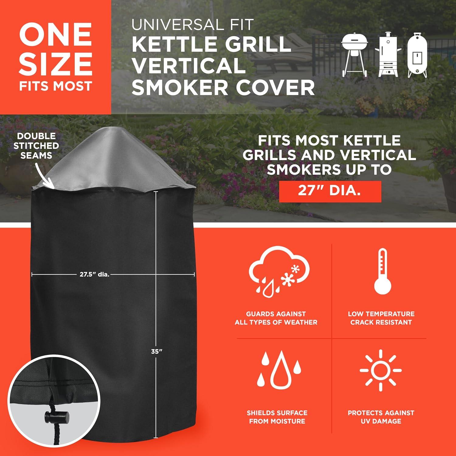 Mr. Bar-B-Q Universal Fit Kettle Grill/Smoker Cover