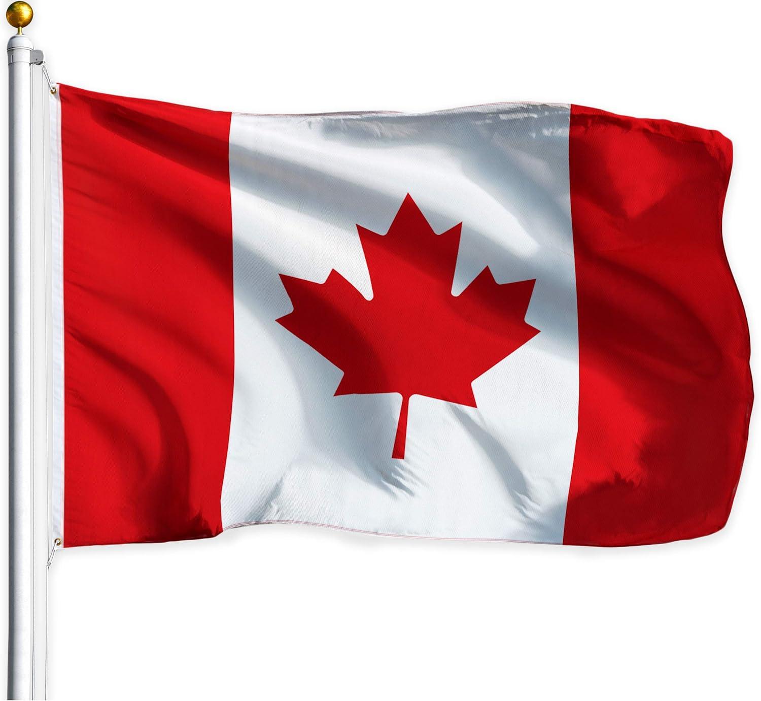 Canadian Flag 3x5 Ft Polyester with Brass Grommets