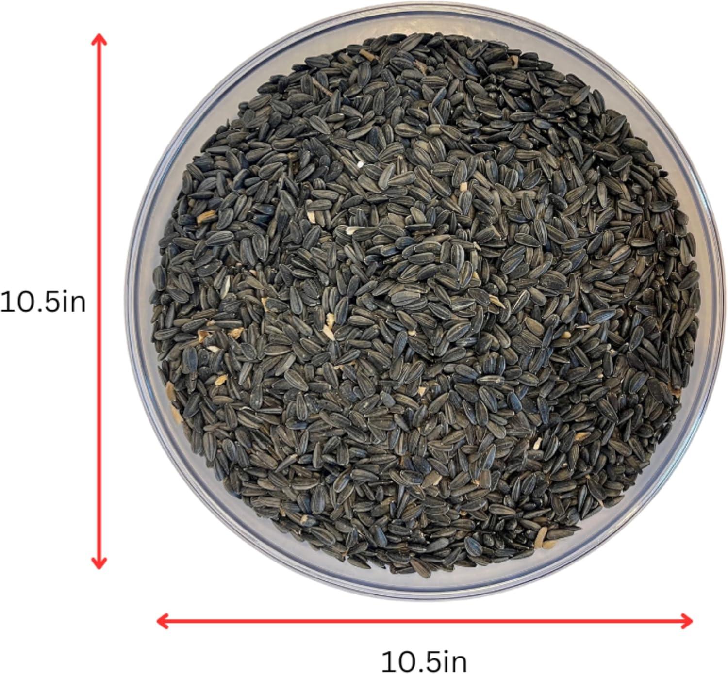 Clear Acrylic Surface Mount Bird Seed Tray with Drainage Holes