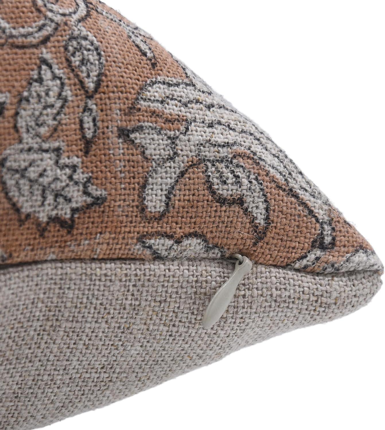 Floral Linen Indoor/Outdoor Pillow Cover