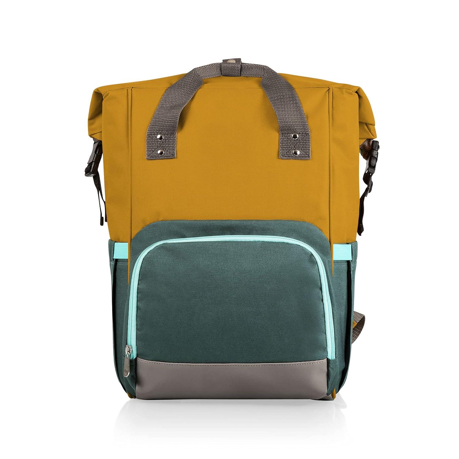 Picnic Time On The Go Roll-Top Backpack Cooler - Hiking Backpack Cooler