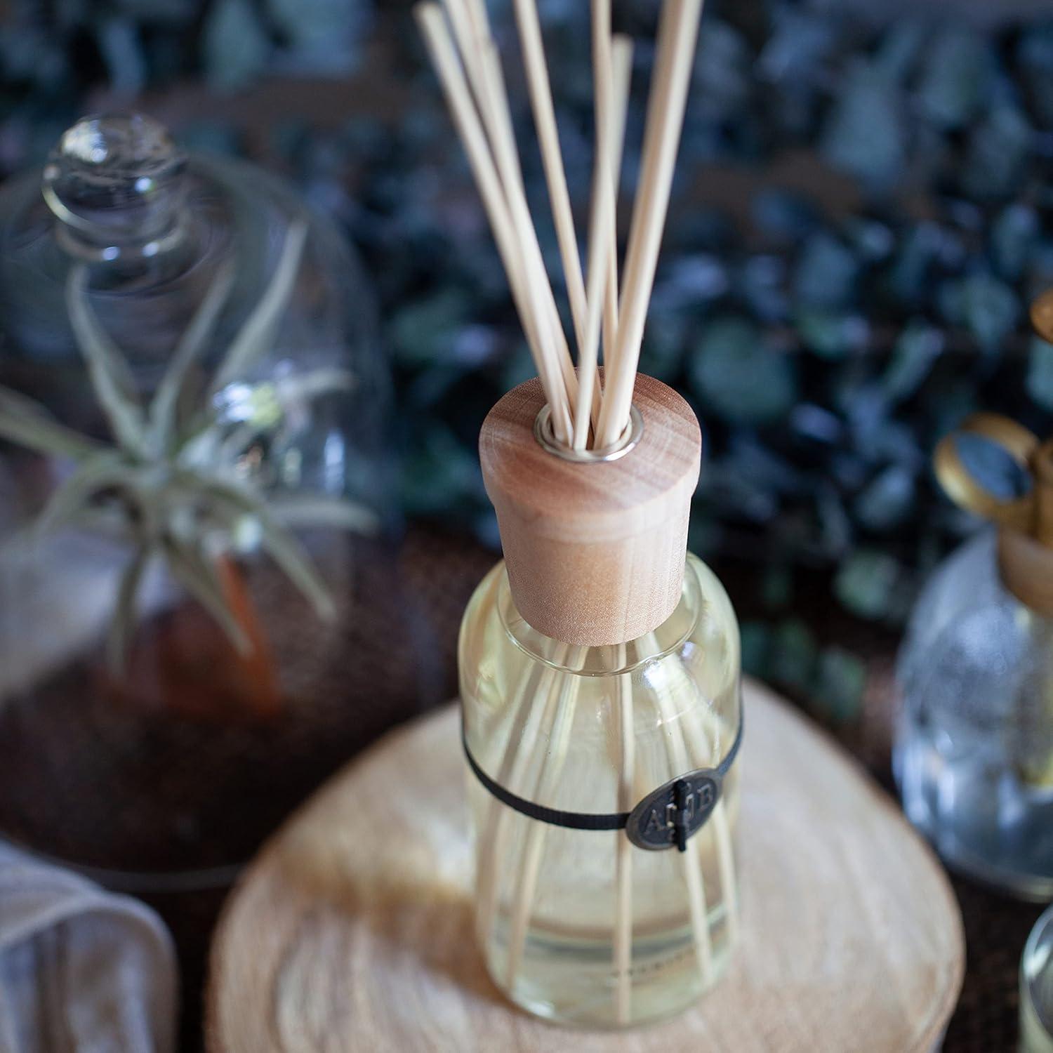 Bergamot Tobacco Reed Diffuser with Wooden Cap and Sticks