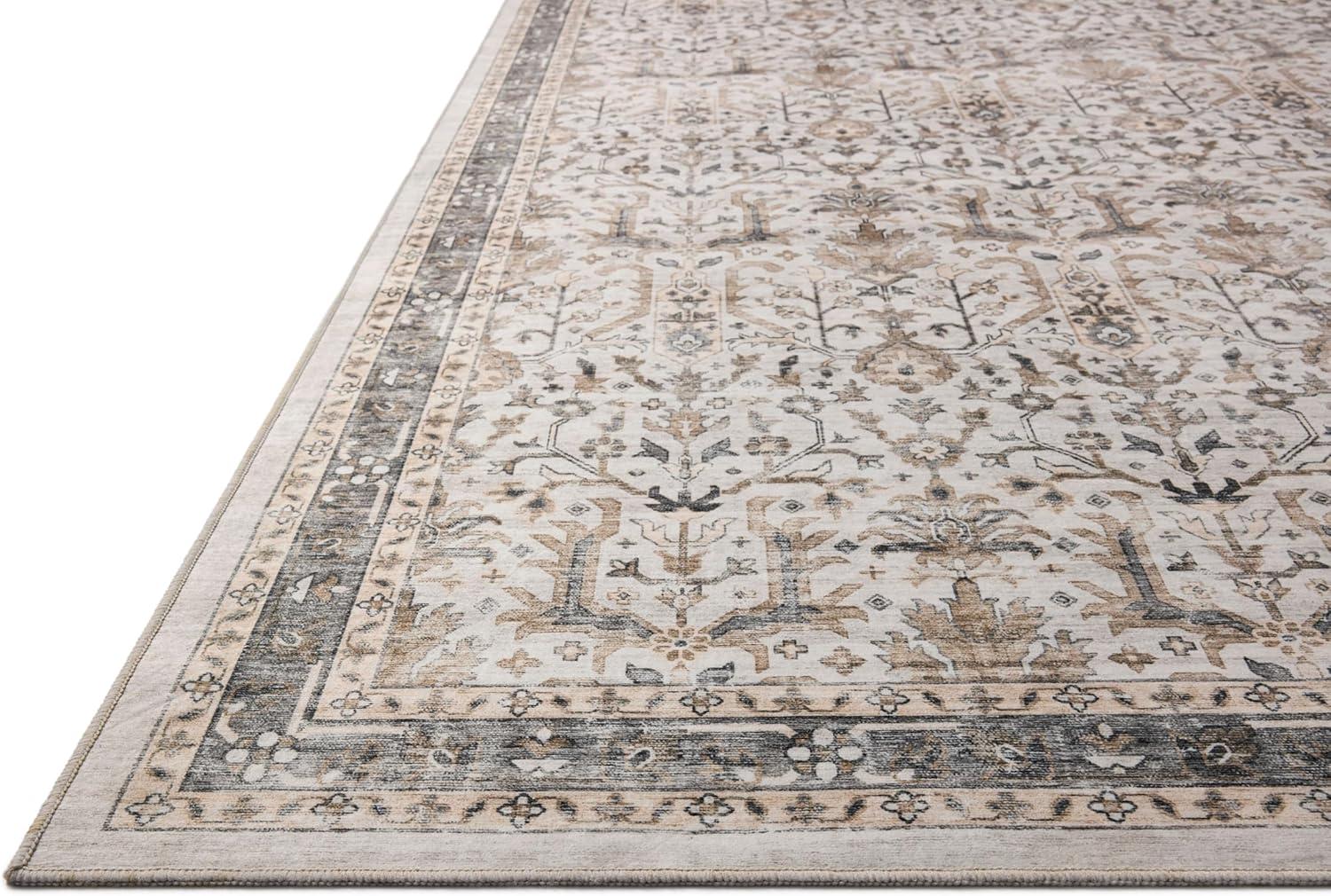 Loloi Anniston Ivory / Stone Machine Washable Area Rug