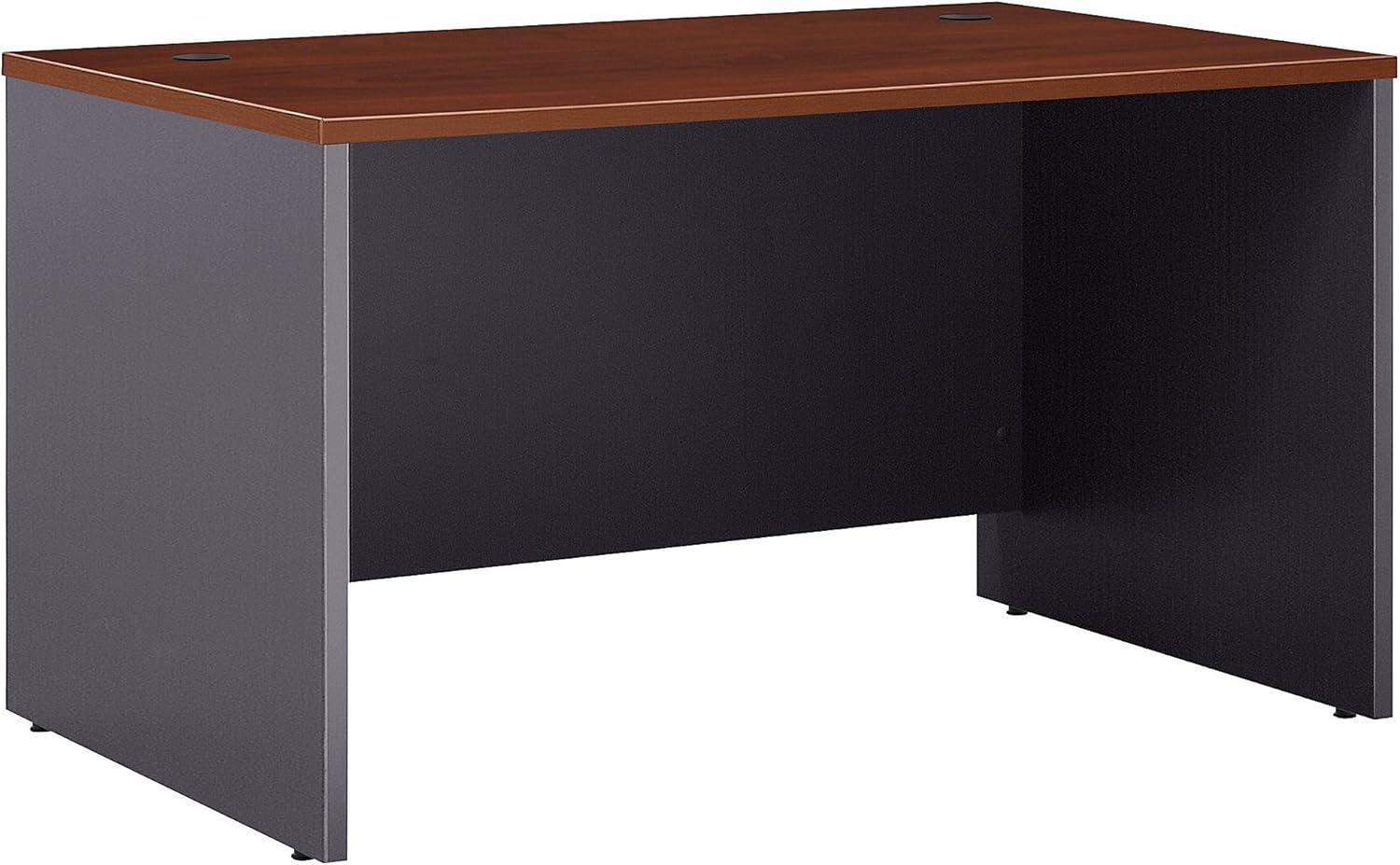 Hansen Cherry Executive Desk with Drawer and Filing Cabinet, 48W x 30D