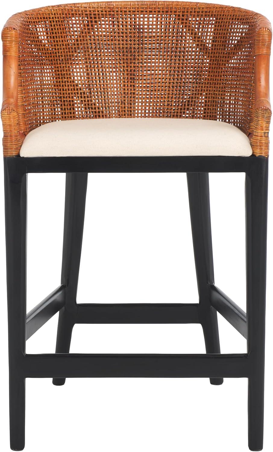 Brando Counter Stool - BST4000 - Natural/White Washed - Safavieh