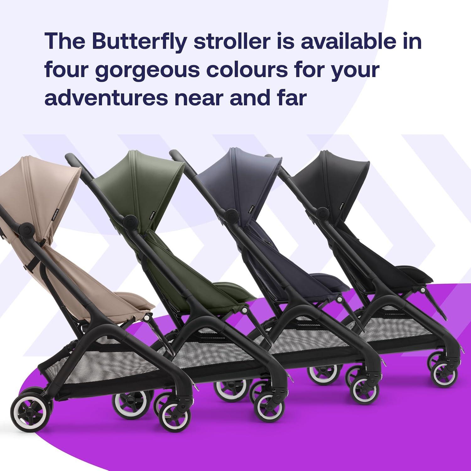 Desert Taupe Ultra-Compact Lightweight Stroller with Adjustable Canopy