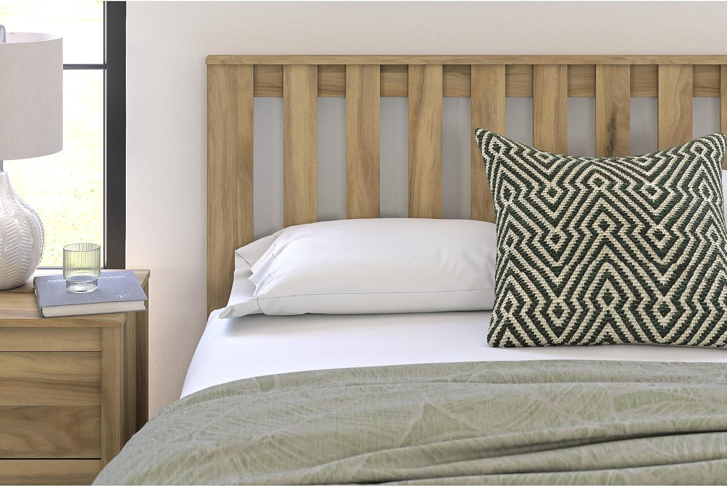 Signature Design by Ashley Bermacy Queen Panel Headboard, Light Brown