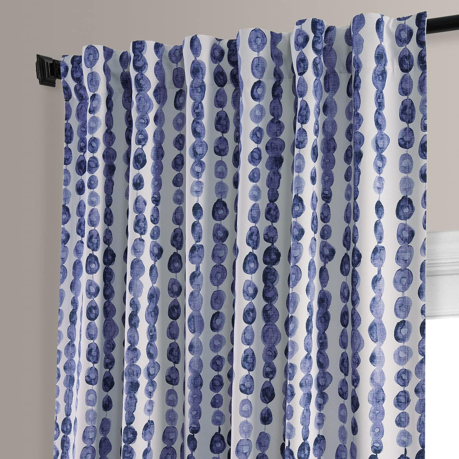 Gumdrop Blueberry Room Darkening Curtain (1 Panel), Gumdrop Blueberry, 50W X 108L