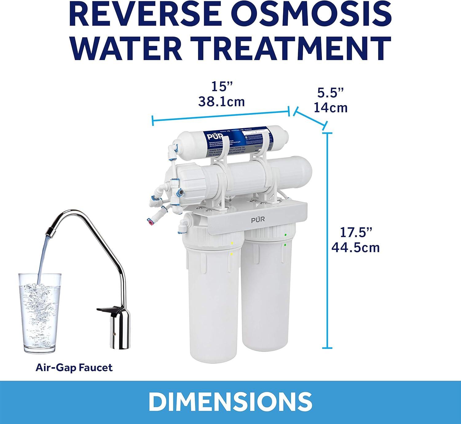 PUR 4-Stage Under Sink Universal Reverse Osmosis Water Filtration System