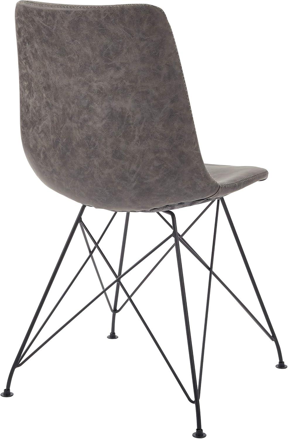 Trenton Chair in Sand Brown Faux Leather 2 Pack