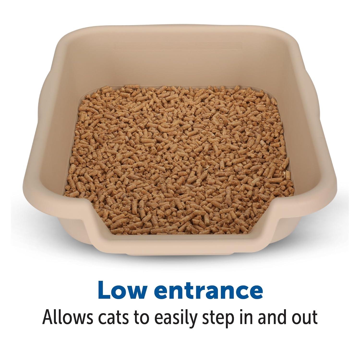 Kitty Go Here Senior Cat Litter Box Sand Color, Small Size