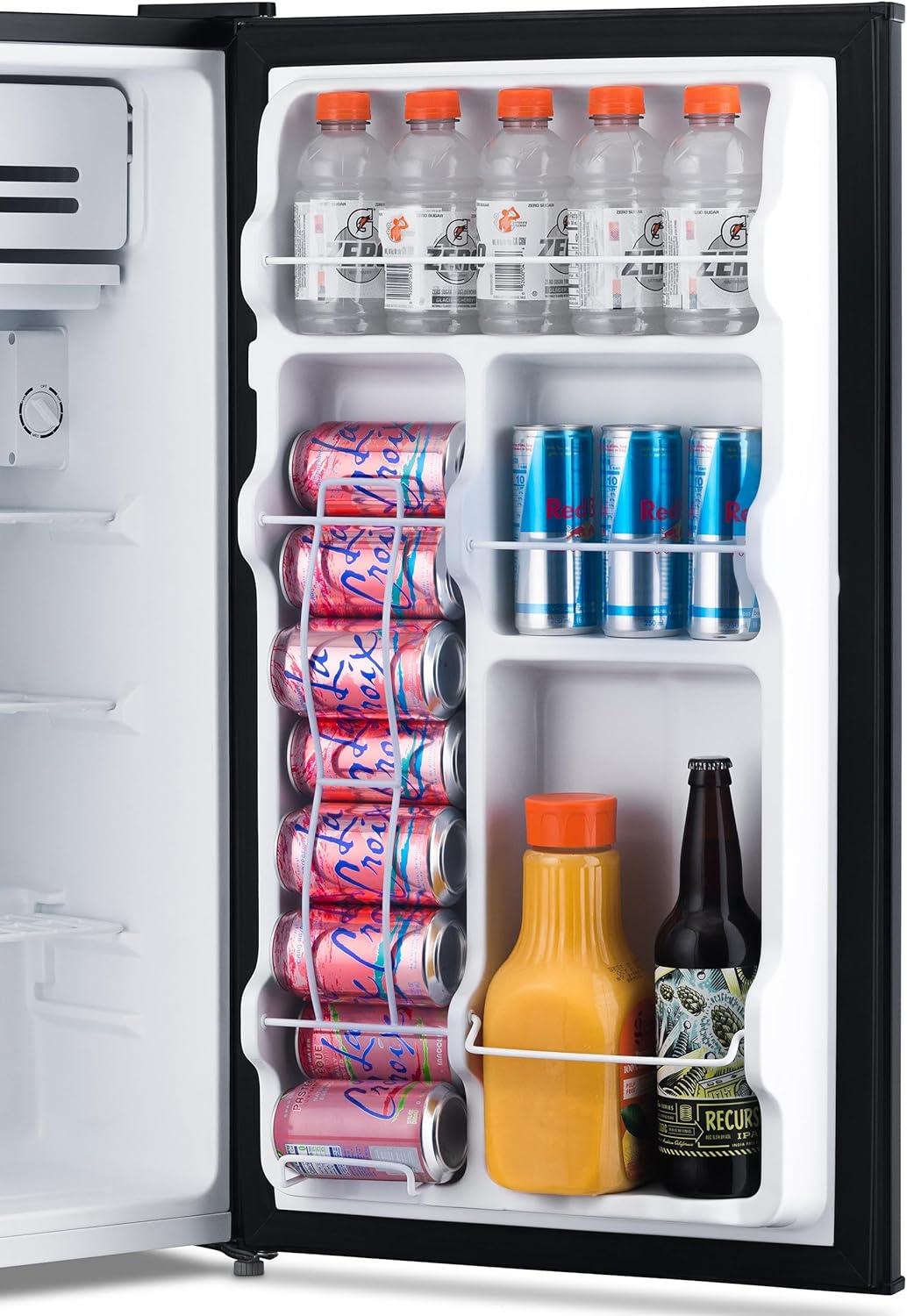 Newair Newair 3.3 Cu. Ft. Compact Mini Refrigerator With Freezer, Can Dispenser