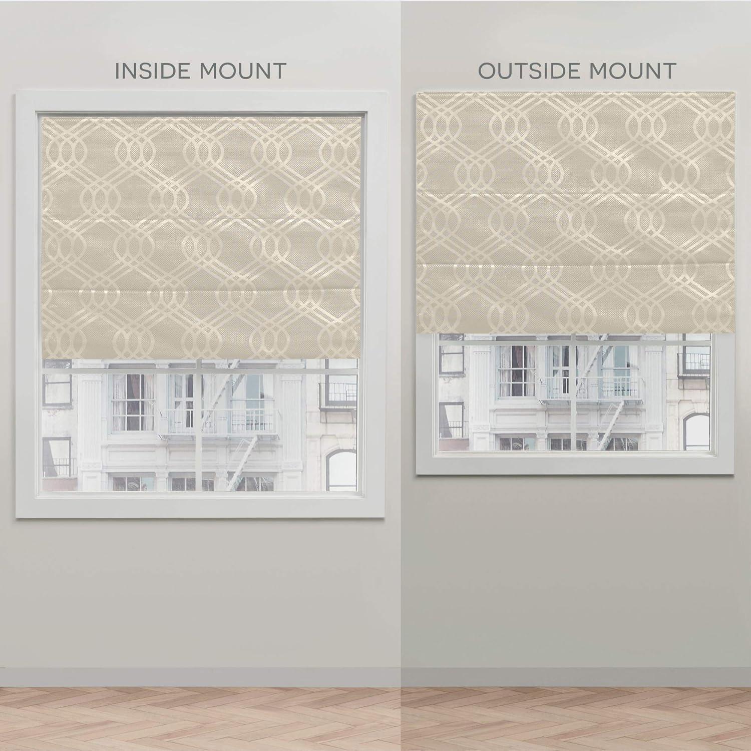 Amalgamated Textiles Exclusive Home Prague Trellis 100% Blackout Roman Shade