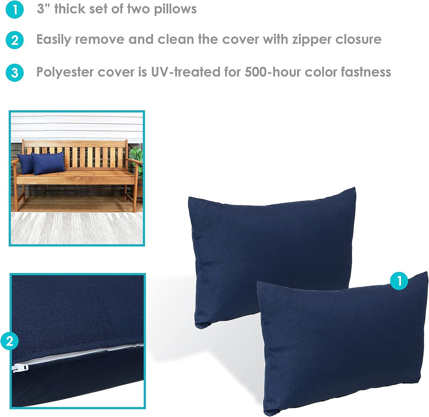 SunnyDaze Decor Indoor/Outdoor Throw Pillow (Set of 2)