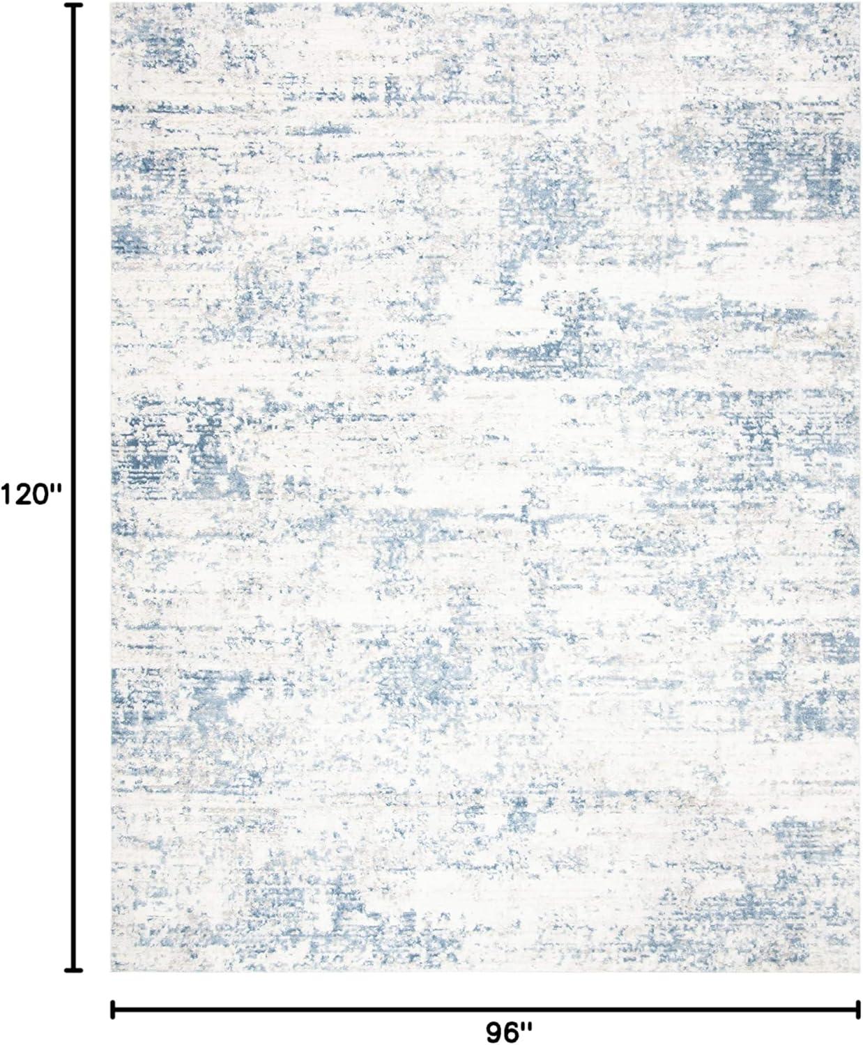 Amelia ALA700 Power Loomed Area Rug - Ivory/Blue - 8'x10' - Safavieh.