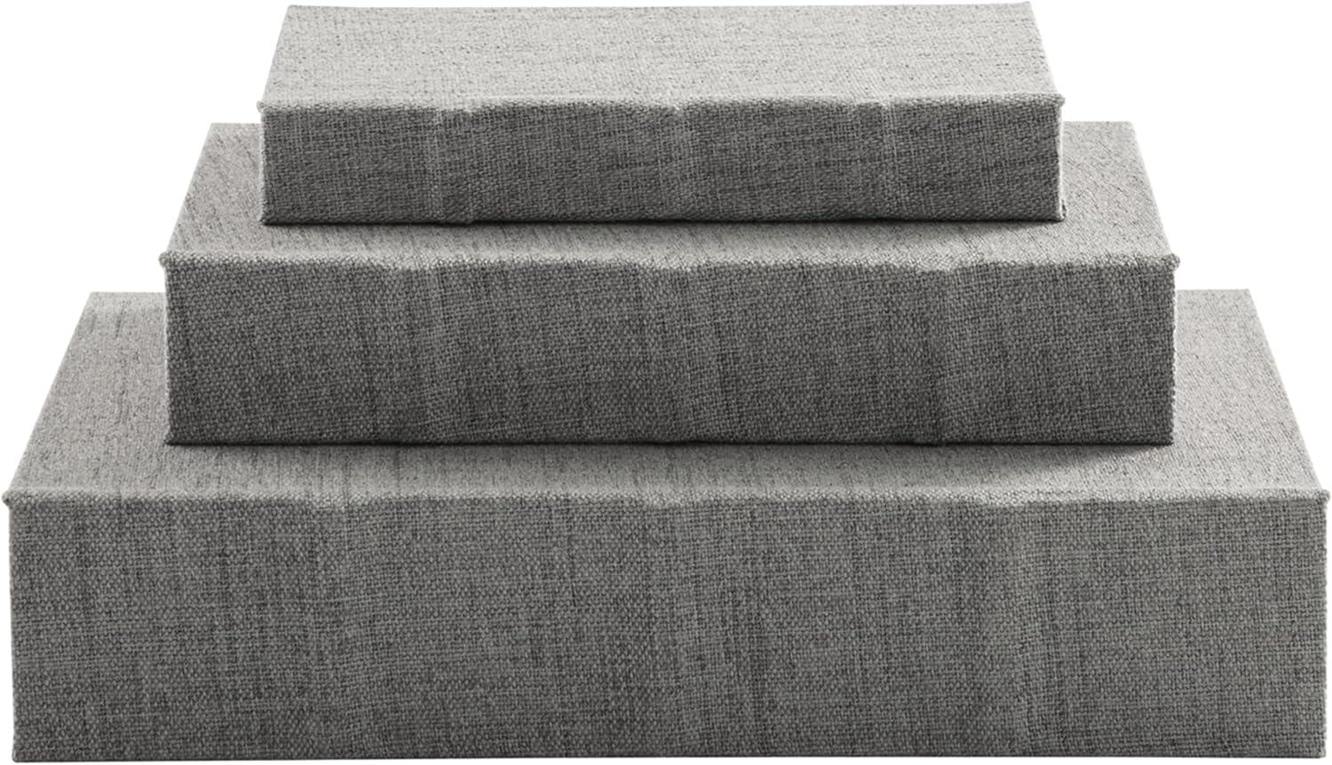 Jolina Gray Velvet-Lined Keepsake Box Set of 3