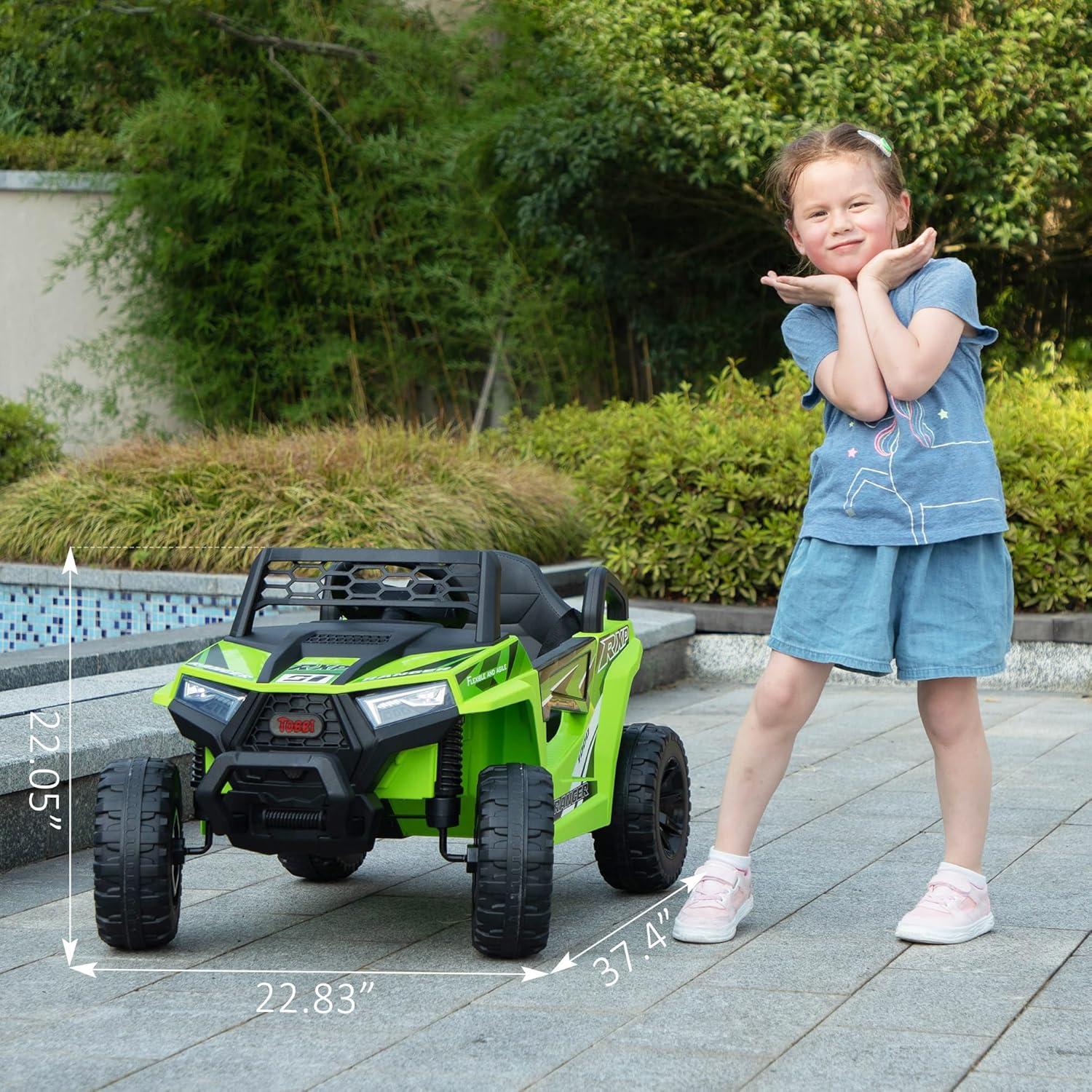 12V Kids Ride On UTV with LED Lights and Horn