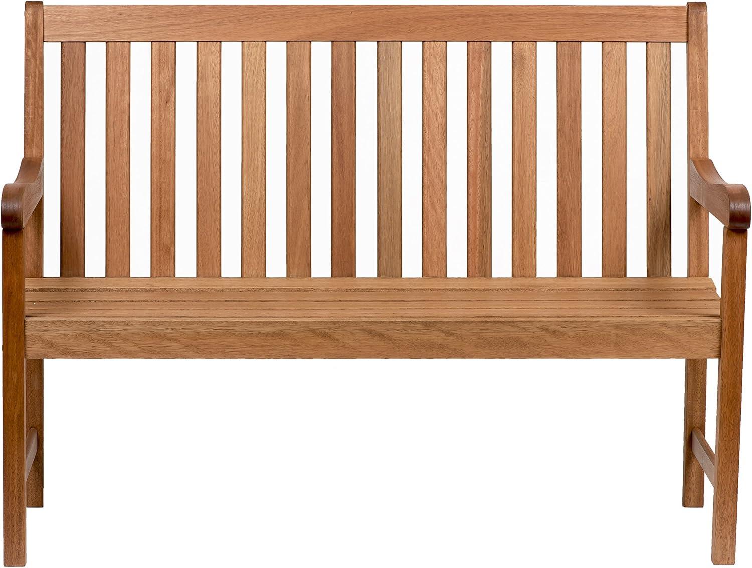 Milano 4-Foot Eucalyptus Wood Outdoor Bench