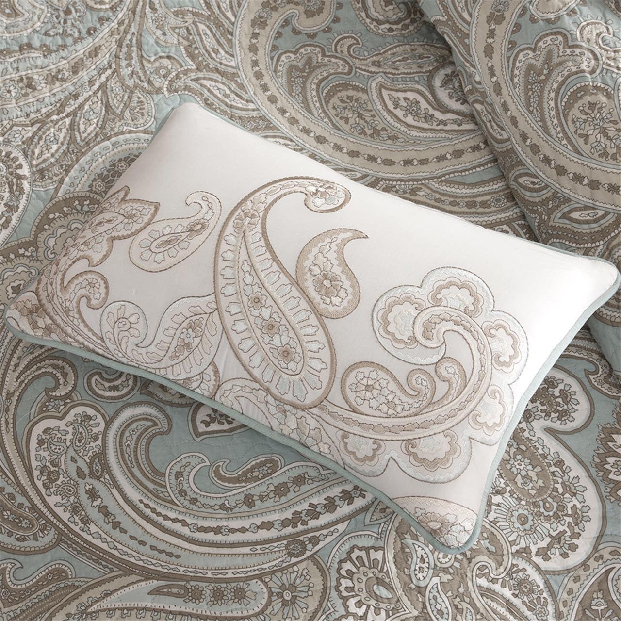 Dierdre Paisley Cotton Coverlet Set - 4-Piece