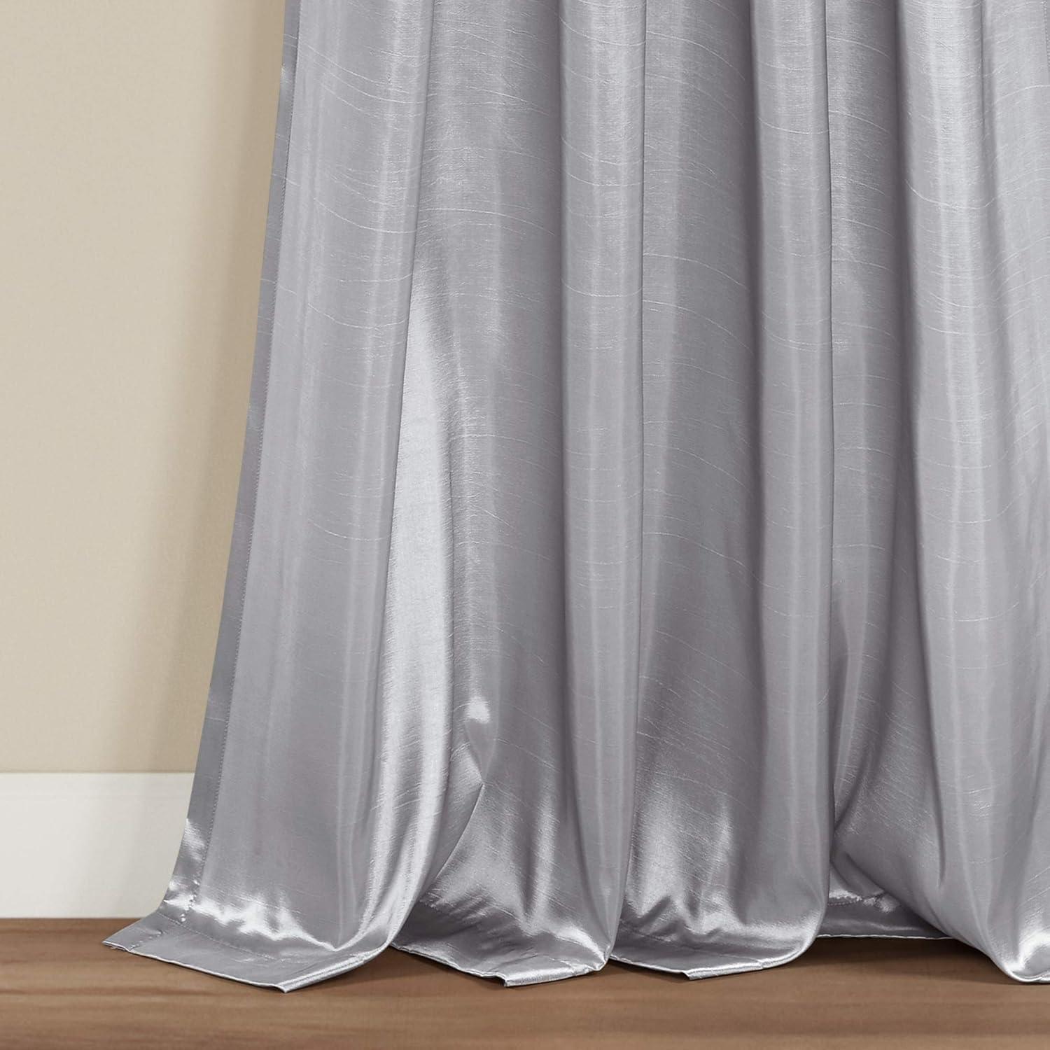 Lush Decor Polyester Semi Sheer Curtain Pair (Set of 2)