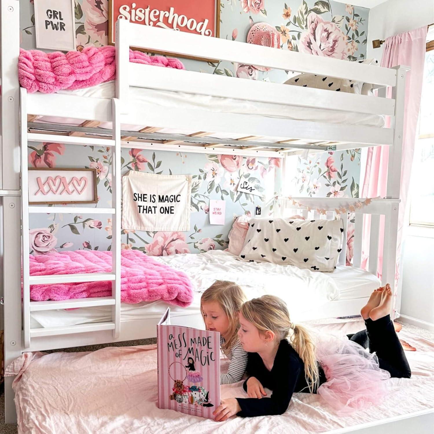 Max & Lily Twin over Twin Bunk Bed with Trundle