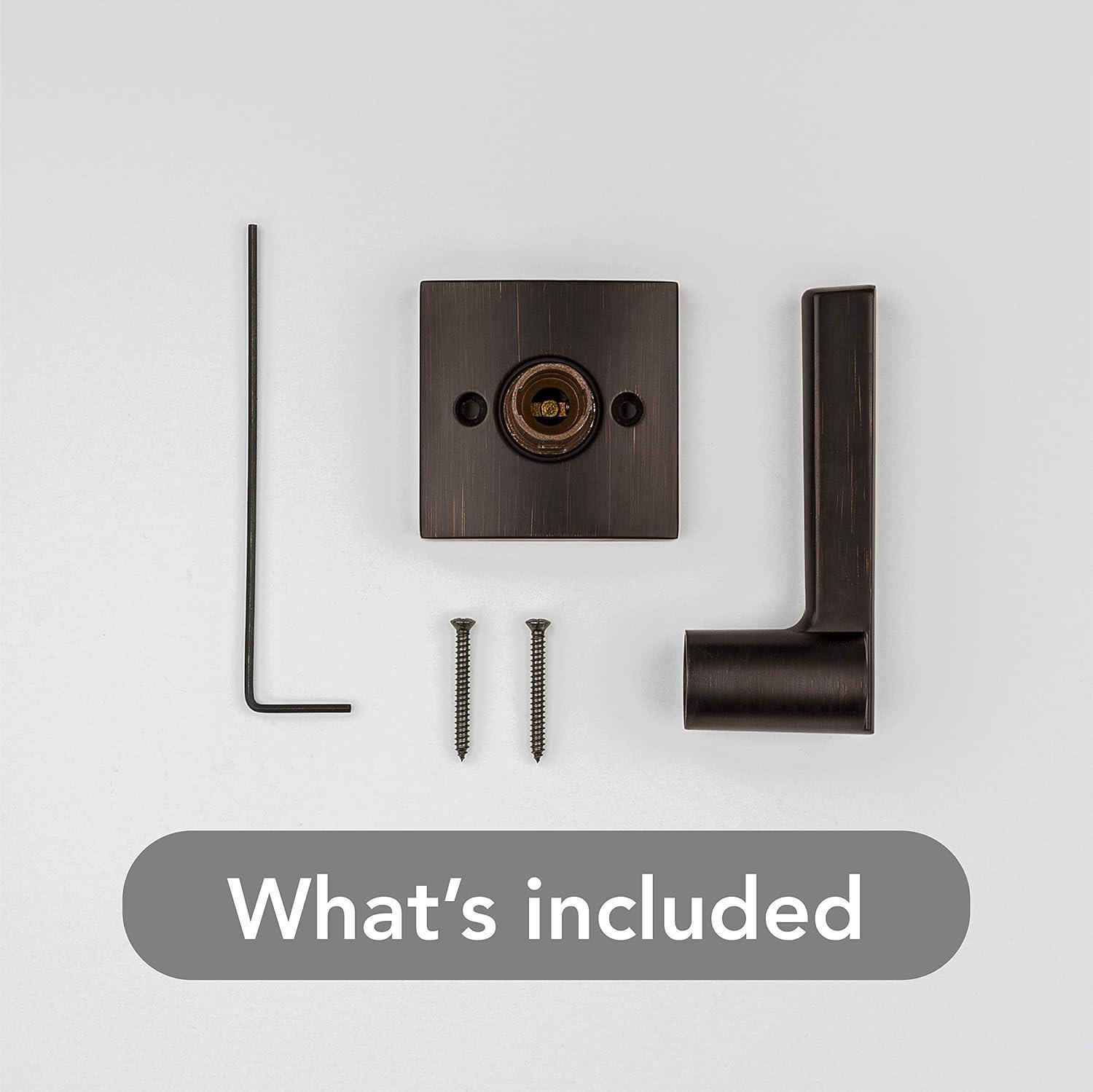 Venetian Bronze Square Backplate Dummy Door Handle