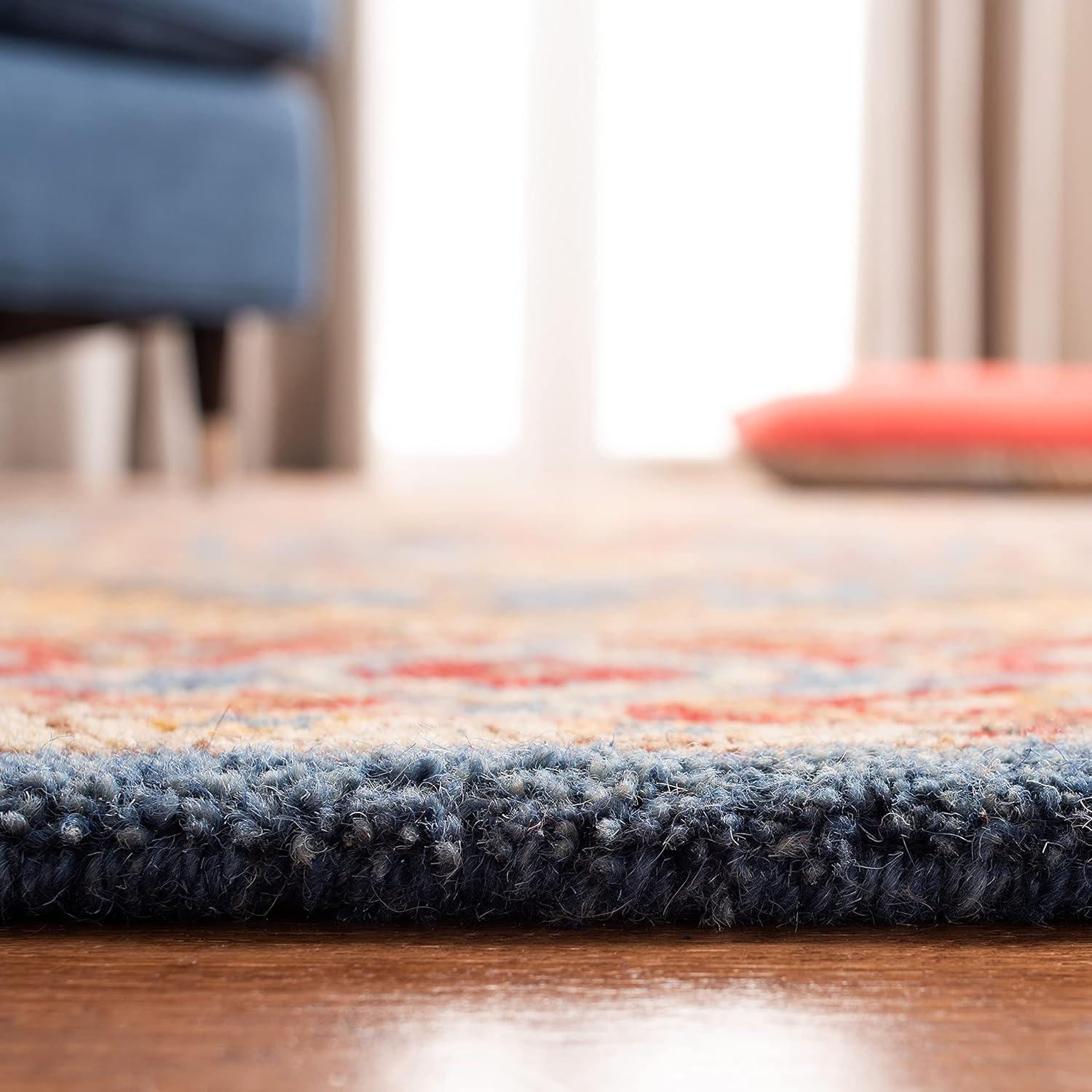 Antiquity AT521 Hand Tufted Area Rug - Red/Blue - 8'x10' - Safavieh.