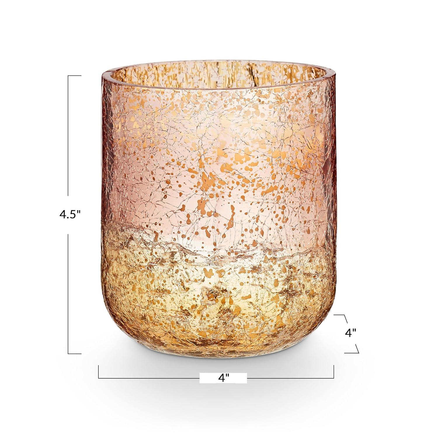 Small Radiant Glass Candle, Cardamom Pomander