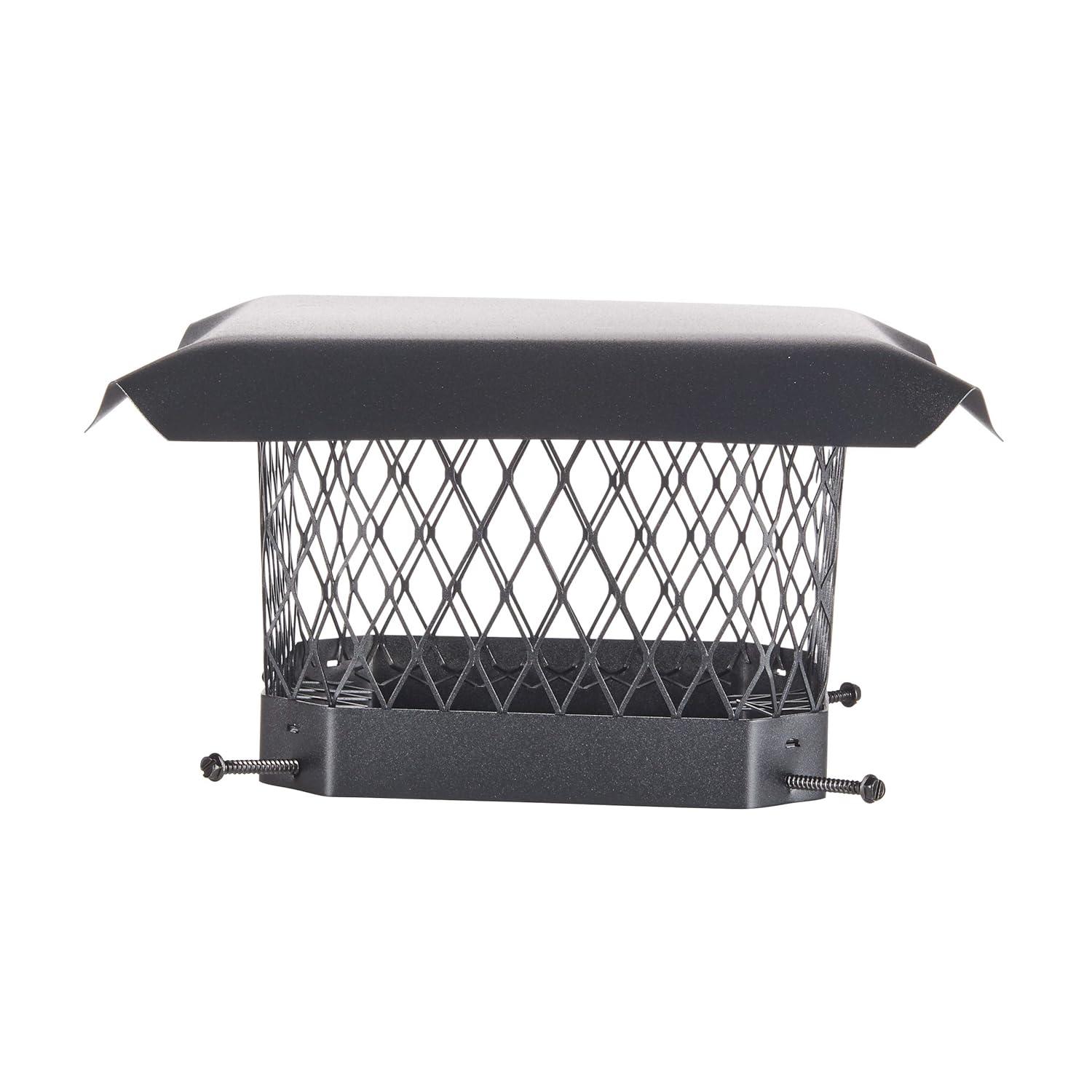 Shelter SC99 Single-Flue Black Galvanized-Steel Chimney Cap (9" x 9")