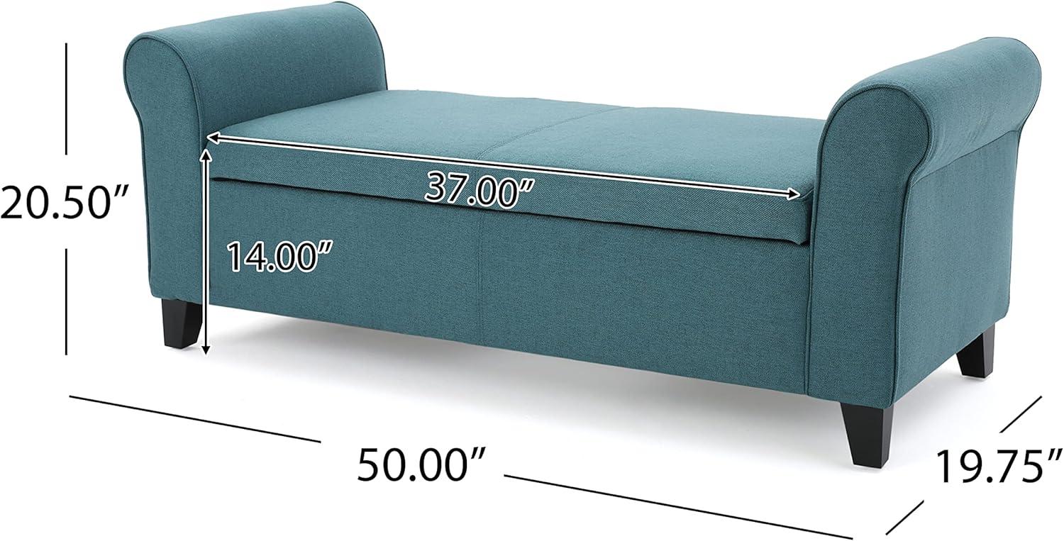 Hayes Armed Storage Ottoman Bench - Christopher Knight Home