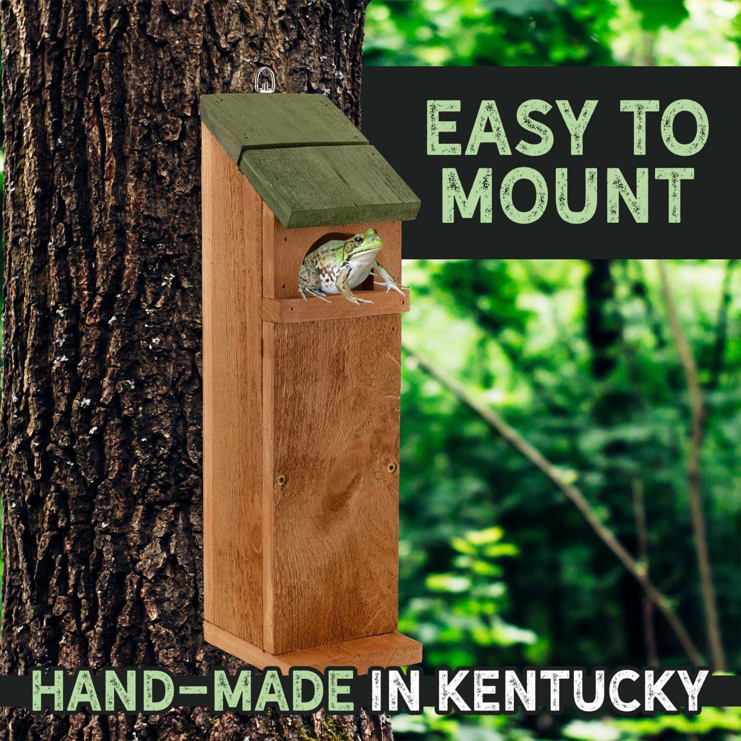 Uncle Dunkels Tree Frog House, Outdoor Tree Frog Habitat, Handmade in the USA