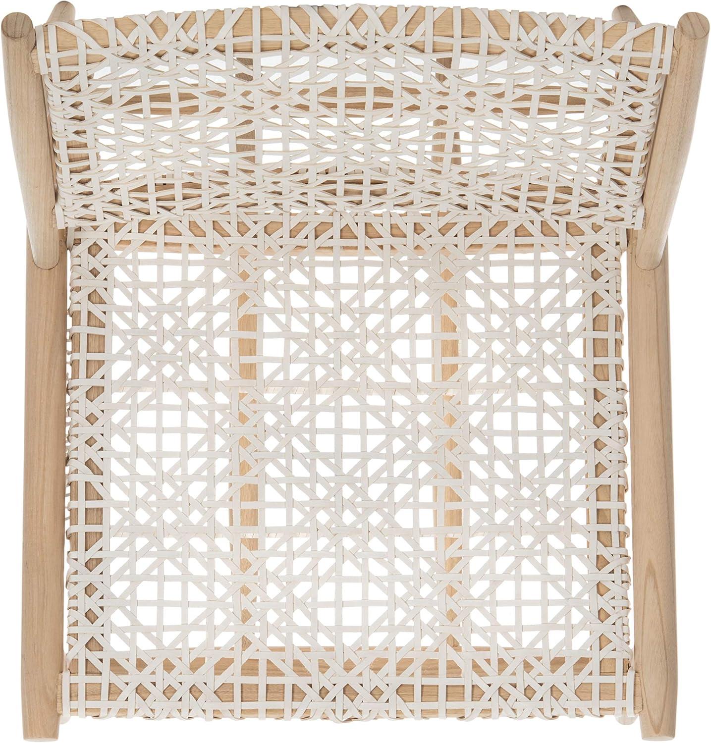 Bandelier Accent Chair - ACH1000 - Light Natural/White - Safavieh