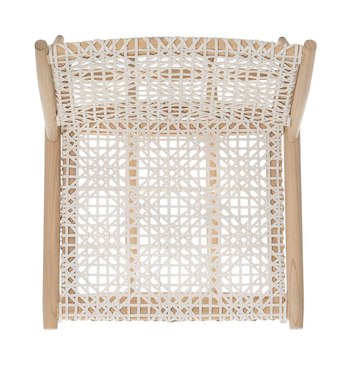 Bandelier Accent Chair - ACH1000 - Light Natural/White - Safavieh