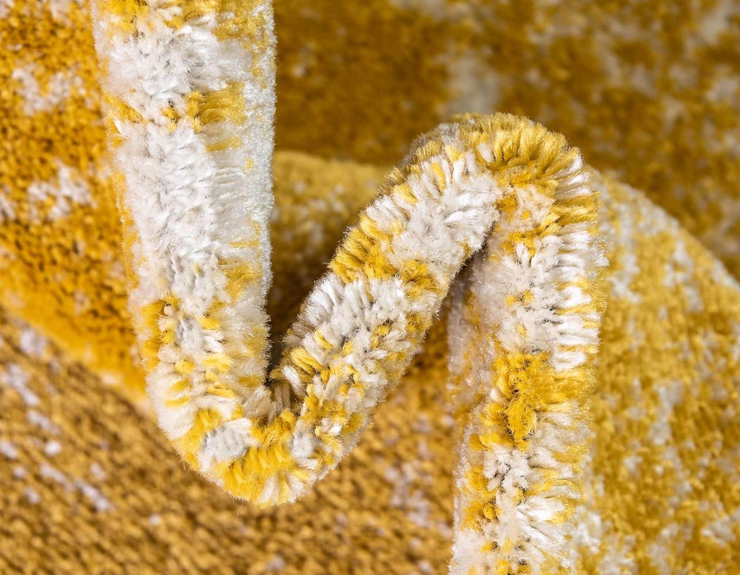 Bromley Wells Yellow 5 ft. x 8 ft. Area Rug