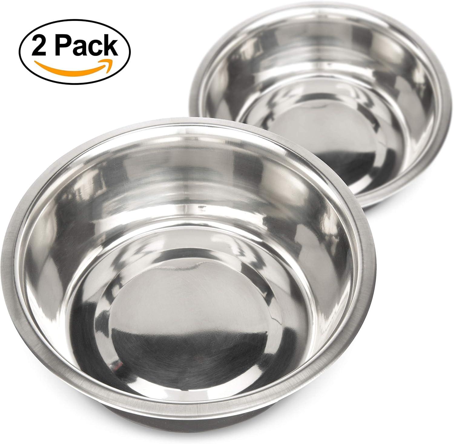 Neater Pets Neater Feeder Stainless Steel Replacement Bowl for Medium to Large Express and Large Dog Deluxe, 7 Cup, 2 Count