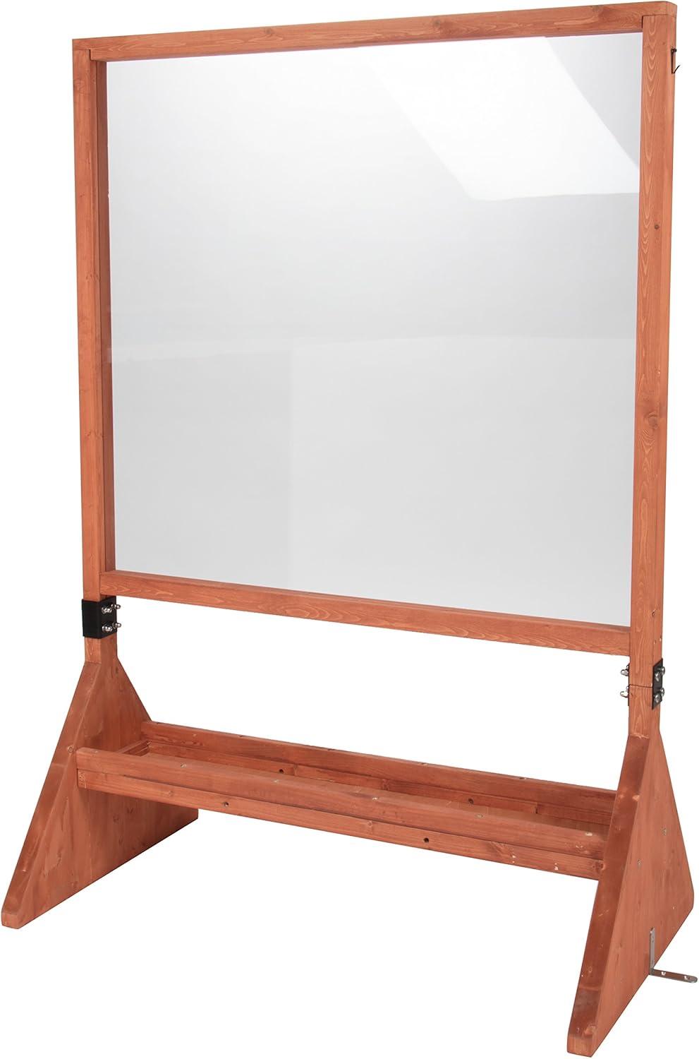 Svan Double Sided Indoor/Outdoor Plexiglass Art Easel (21 x 36 x 51 in) - Easy to Clean  Kids Can Draw or Paint On Both Sides